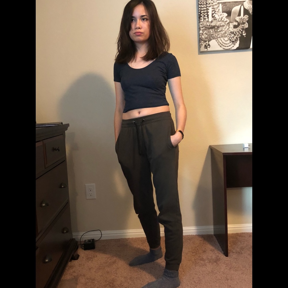 Hollister blue crop top